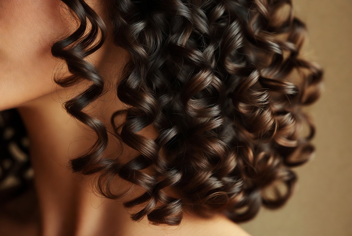 Beautiful defined curly hair